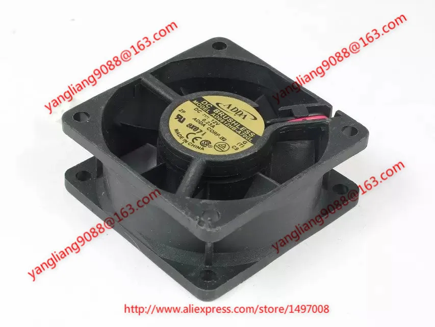 Охлаждающий вентилятор для сервера ADDA AD0612HB-A70GL DC 12 В 0,23 а 60x60x25 мм, 2 провода