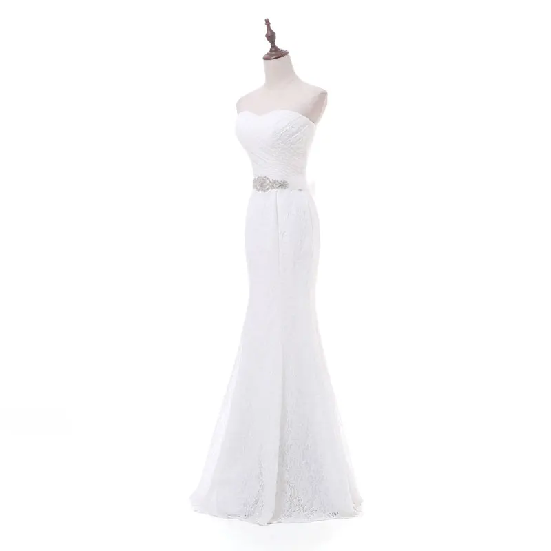 Женское кружевное платье русалка Элегантное Длинное с поясом и открытой спиной