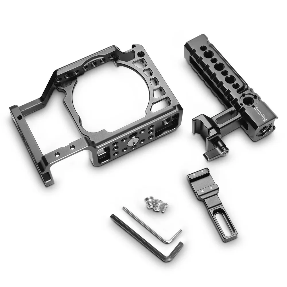 SmallRig A6500 предварительный клетки с НАТО ручка + Холодный башмак комплект