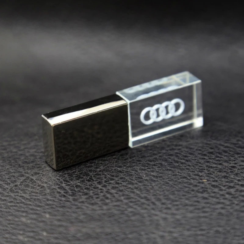 Изготовленный на заказ логотип Кристалл Usb2.0 флэш-накопитель памяти фотография подарок 2 ГБ 4 ГБ 8 ГБ 16 ГБ 32 ГБ высокоскоростной Кристалл Стекло Usb Flash