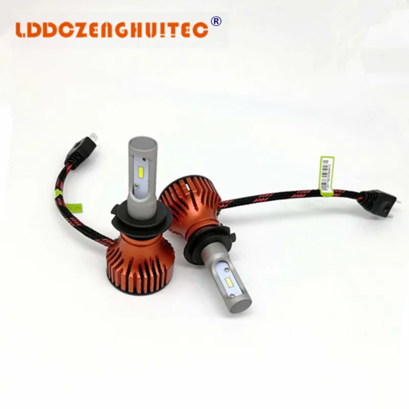 

LDDCZENGHUITEC Car Headlight LED Bulb CSP CHIPS 60W 8000LM/set H4 LED Bulb Near and Far Beam All In One Automobile Front Lamp