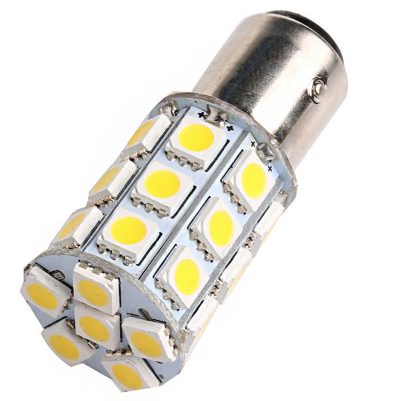 1 шт. новые 1157 BAY15D P21/5 Вт белый 5050 27LED обратный резервный задний тормоз светильник