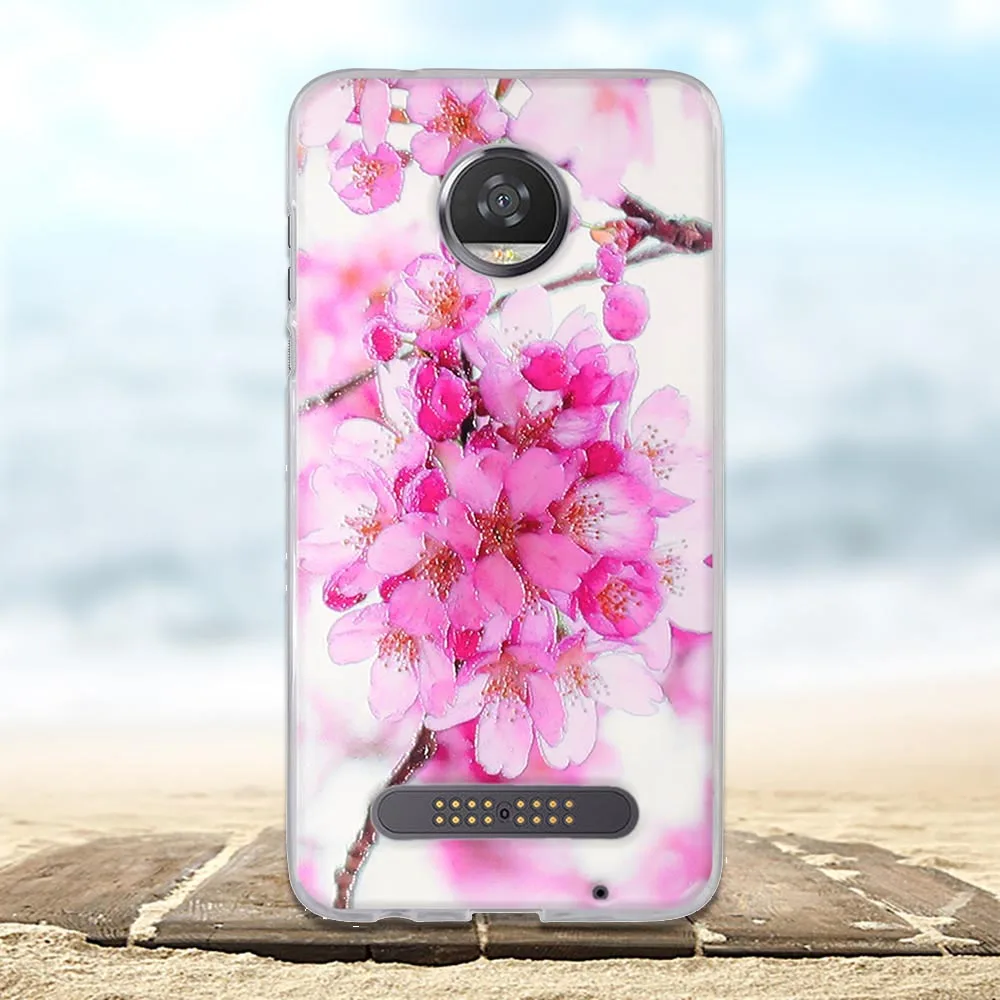 Чехол накладка для Motorola Moto Z2 Play мягкий силиконовый чехол из ТПУ чехлы телефонов с