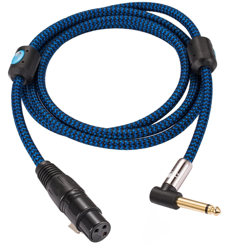 XLR 3 контактный Женский к моно 1/4 &quotTS разъем для консоли конденсаторный