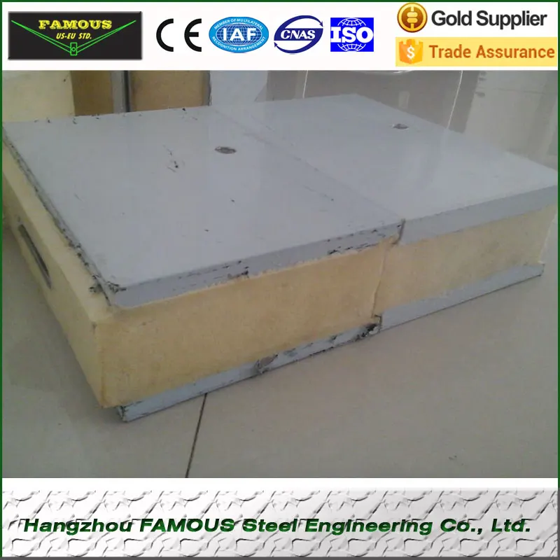 Полиуретановые Сэндвич стальные панели для использования на перегородках|paneling