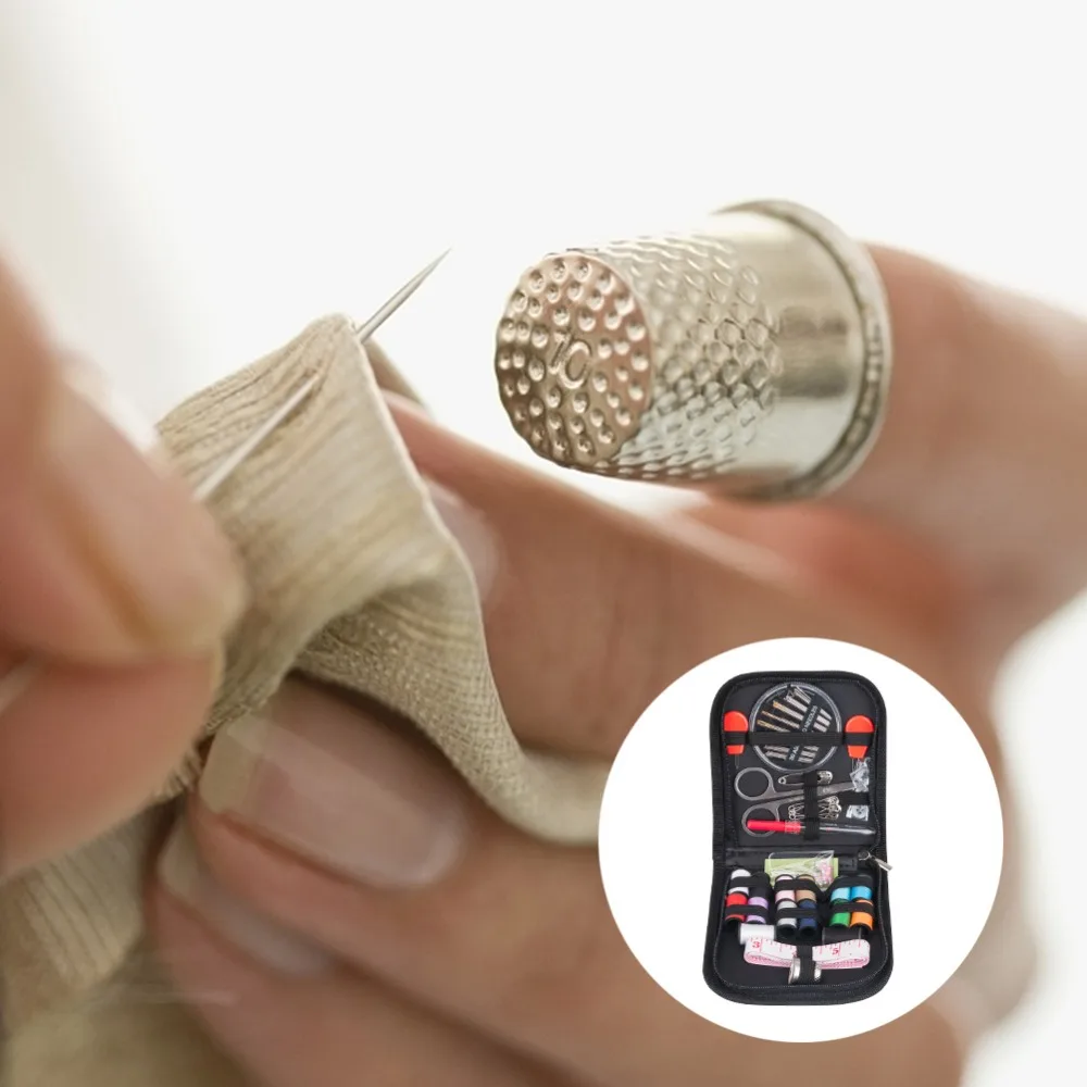 70 шт. Портативный Путешествия швейная коробка DIY вязание и шитье набор инструментов иглы устройство вдевания нитки лента Ножницы сумка для хранения ремесло набор для шитья