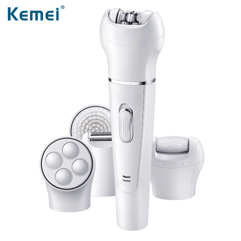 

Kemei KM-2199 5 in 1 electric plucking facial cleanser to the dead skin facial massage instrument combination holiday gift