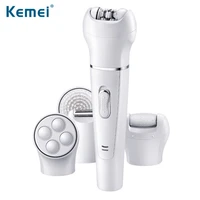 kemei km 2199 5 in 1 electric plucking facial cleanser to the dead skin facial massage instrument combination holiday gift