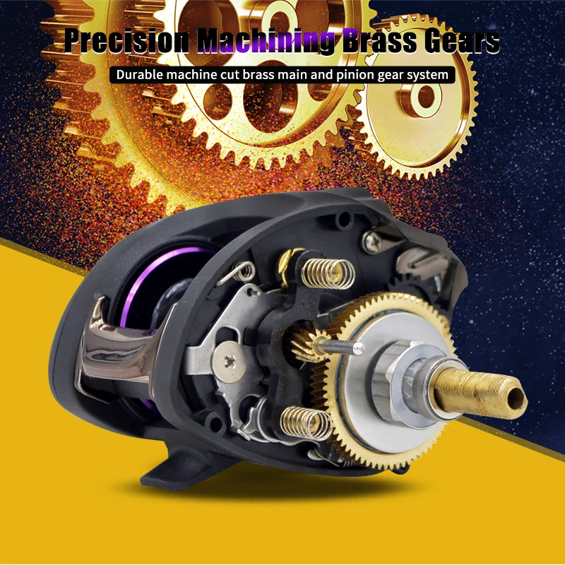 CAMEKOON VIKING Baitcasting Fishing Reel 6KG Max Drag 12+1 Bearings 6.3:1 Smooth Low Profile Baitcaster Reel