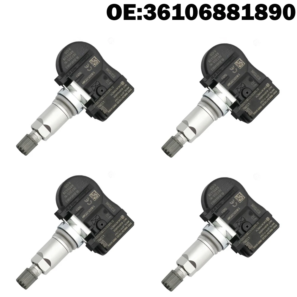 

4 PCS Car TPMS Tire Pressure Monitor Sensor System for BMW X5 F15 F85 X2 F39 X1 F48 X6 F16 F86