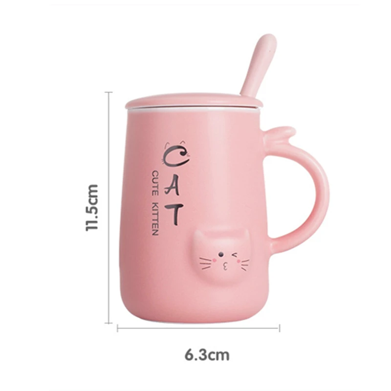Каваи кошка коготь чашка кофе кружка tazas de ceramica creativas чашки и кружки милый таза gato мультфильм розовый прекрасный день Святого Валентина подарок