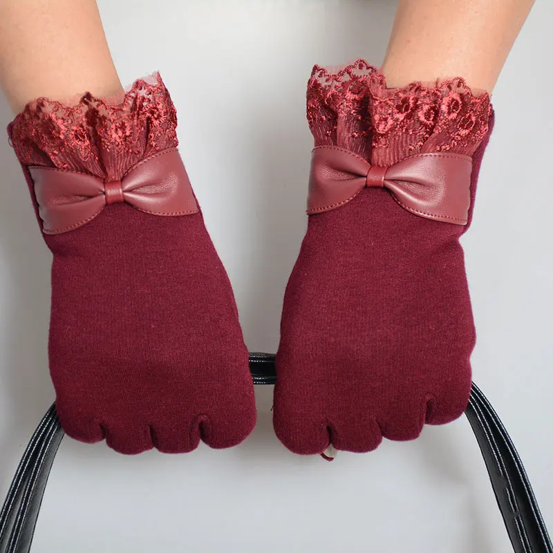 2017 новые модные женские зимние кружевные перчатки для стрельбы из лука наручные