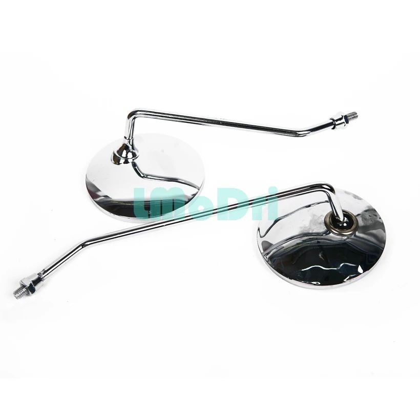 Зеркало заднего вида мотоциклетное круглое с винтом 8 мм 2 шт./пара|mirror wheel|mirror