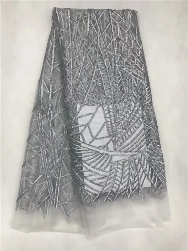 Flower Sequined Style African Mesh Tulle Net Lace green Sequins Party Dress Fabrics French India Guipure Embroiderey Fabric | Дом и сад
