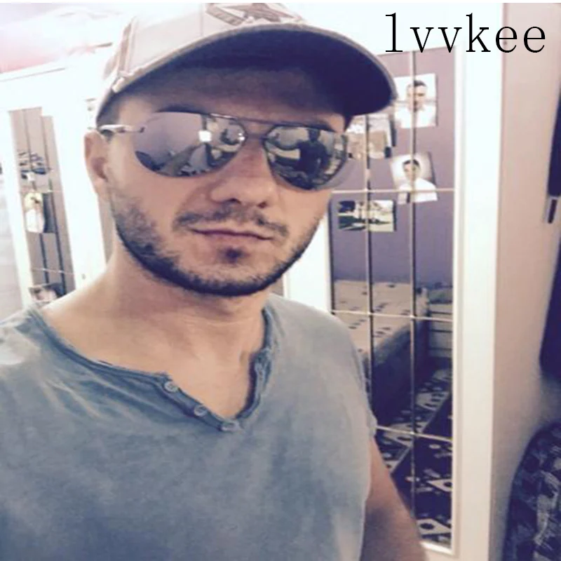 LVVKEE Популярные Классические Мужские поляризационные солнцезащитные очки без оправы для вождения, женские солнцезащитные очки с алюминиево-магниевой оправой