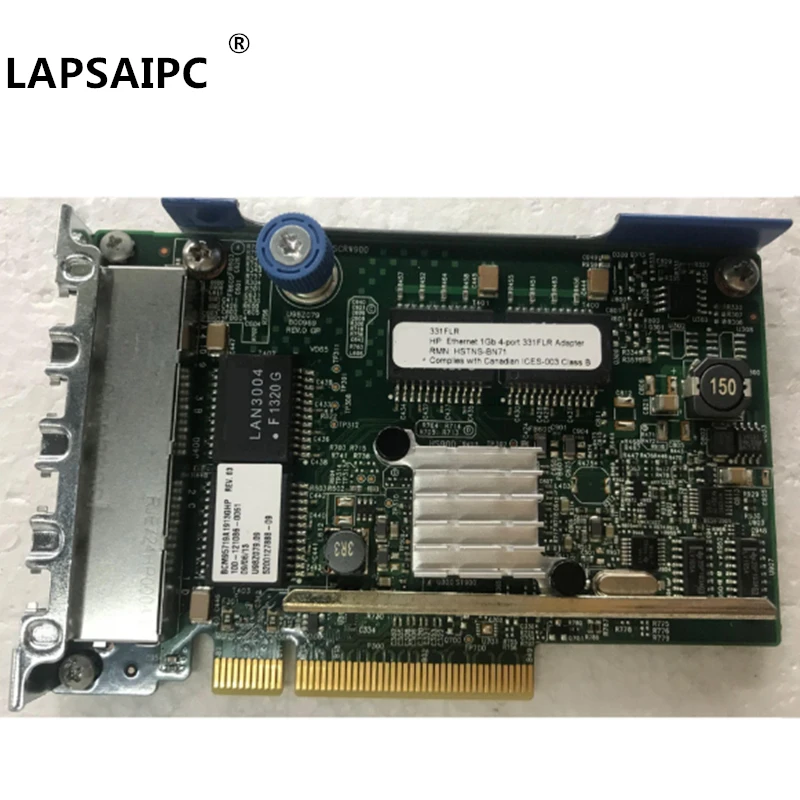 Lapsaipc 629135 B21 E1Gb 331FLR PCIe 4 портовый гигабитный сетевой адаптер 684208 634025 001 629133 001|Платы