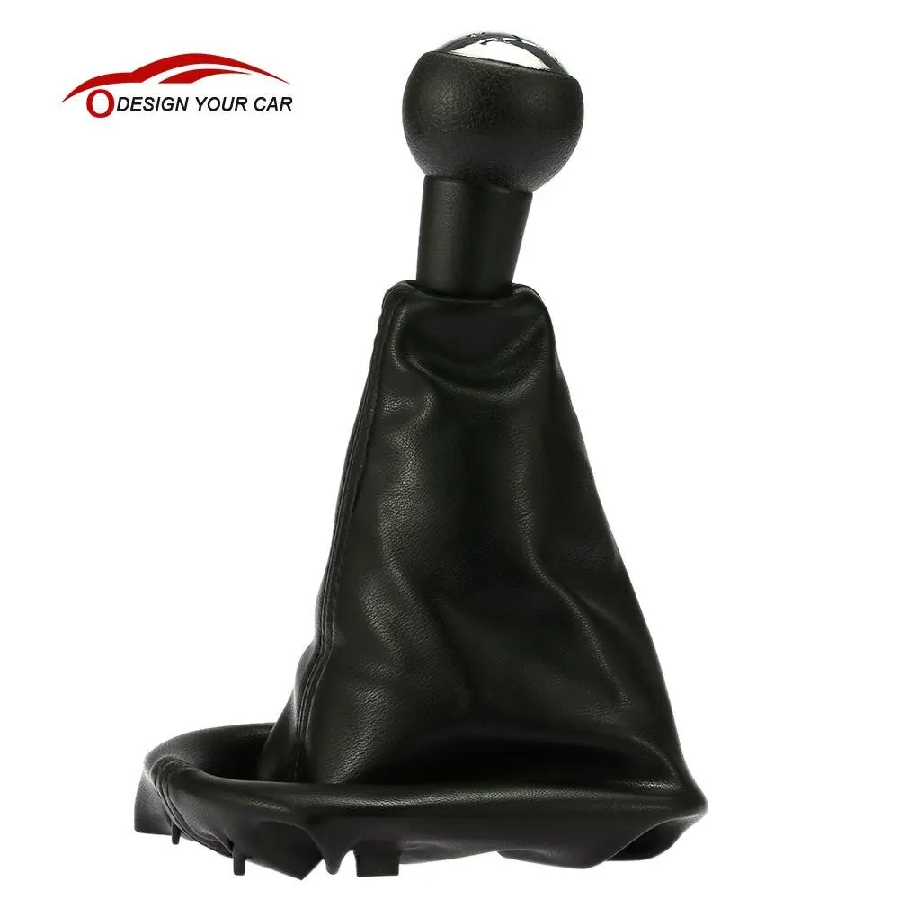5 скоростная ручка переключения передач рычаг сменный кожаный комплект для Пежо