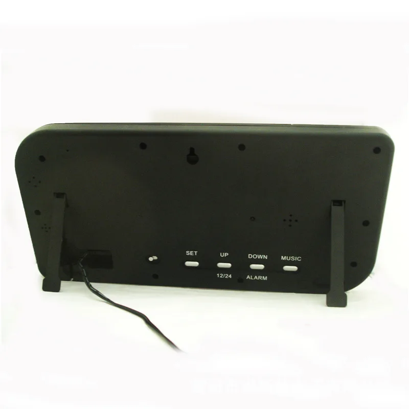 

Big numbers LED digital wall clock with alarm livingroom hanging clock led Glowing wall clock 24hrs display clock