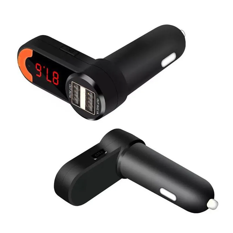 Bluetooth автомобильный FM передатчик модулятор комплект BT Handsfree Dial Call для Iphone Android