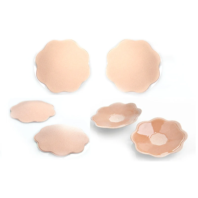 2pcs/1pair Washable Silicone Nipple Cover Breast Paste Sticker Invisible Bra Chest Paste Self Adhesive Nipple Covers Accessories
