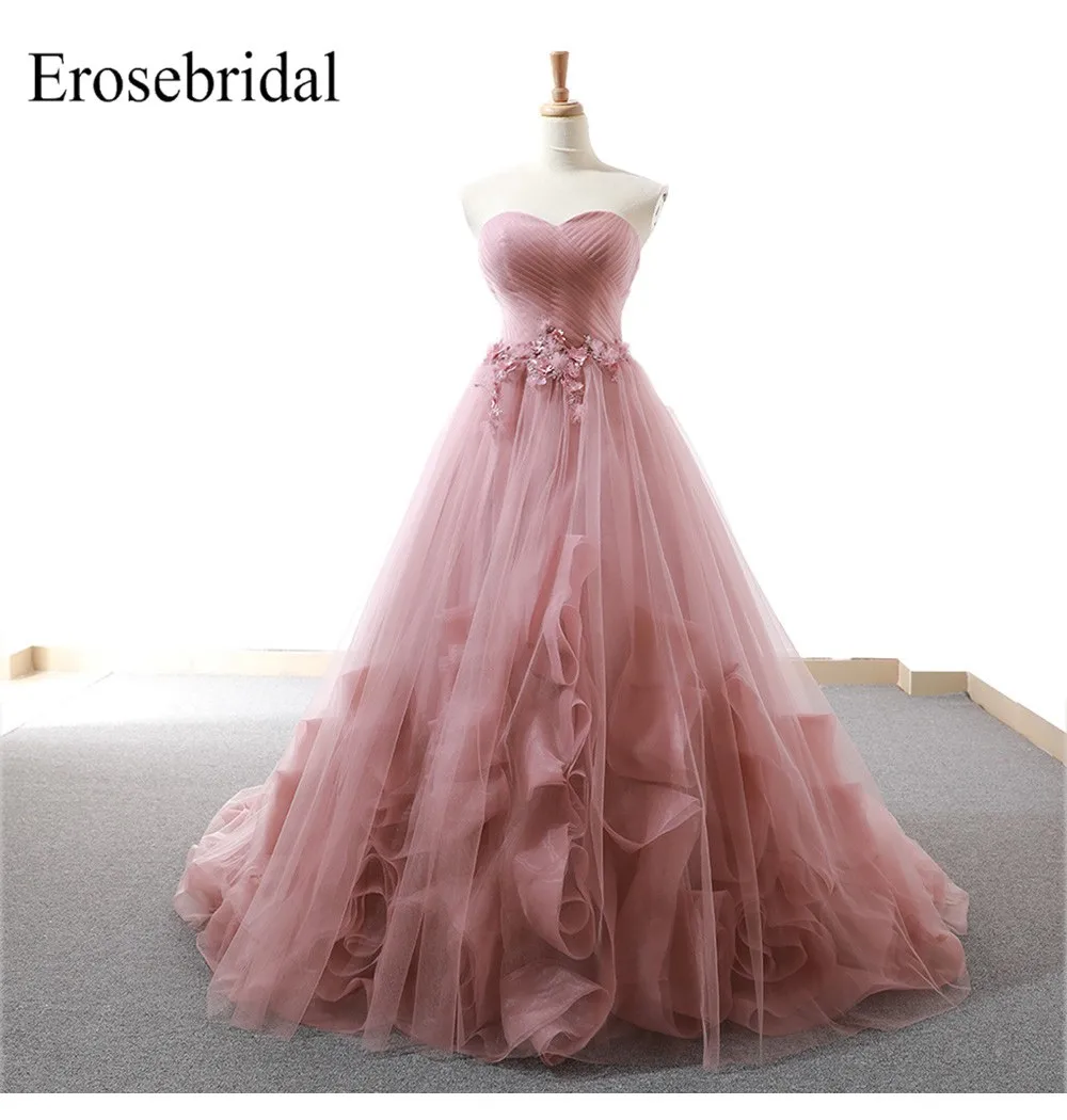 Осень г. бальное платье свадебное Элегантный Милая лиф Белый Кот Vestido De Noiva кружево на спине