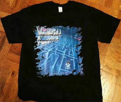 Wrathchild Америка 89' Climbin' стены Винтаж Футболка gildan Репринт хип хоп футболка новые