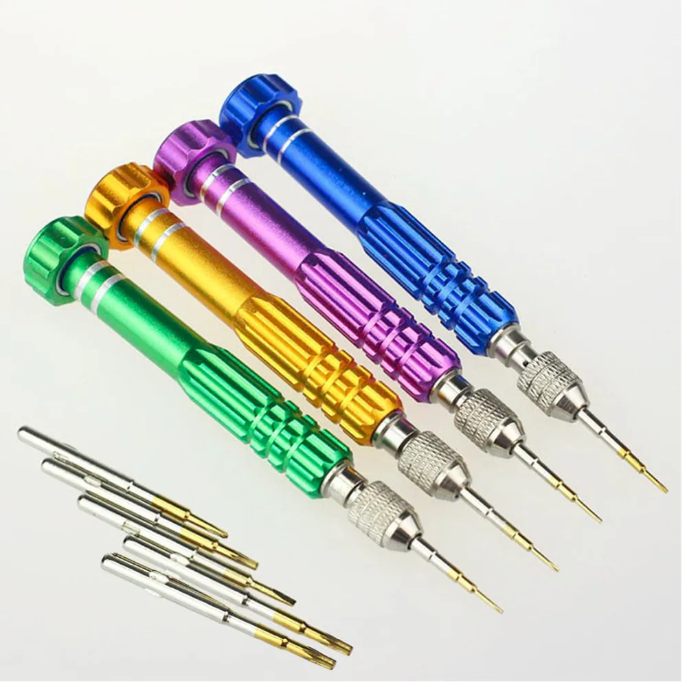 

New Arrival 5 in 1 Multifunction Repair Tools Screwdriver Set For iphone Cellphone Small Tools High Quality Color Random