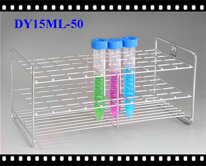 Стойка для центрифужных труб из нержавеющей стали 50 отверстий объемом 15 мл все