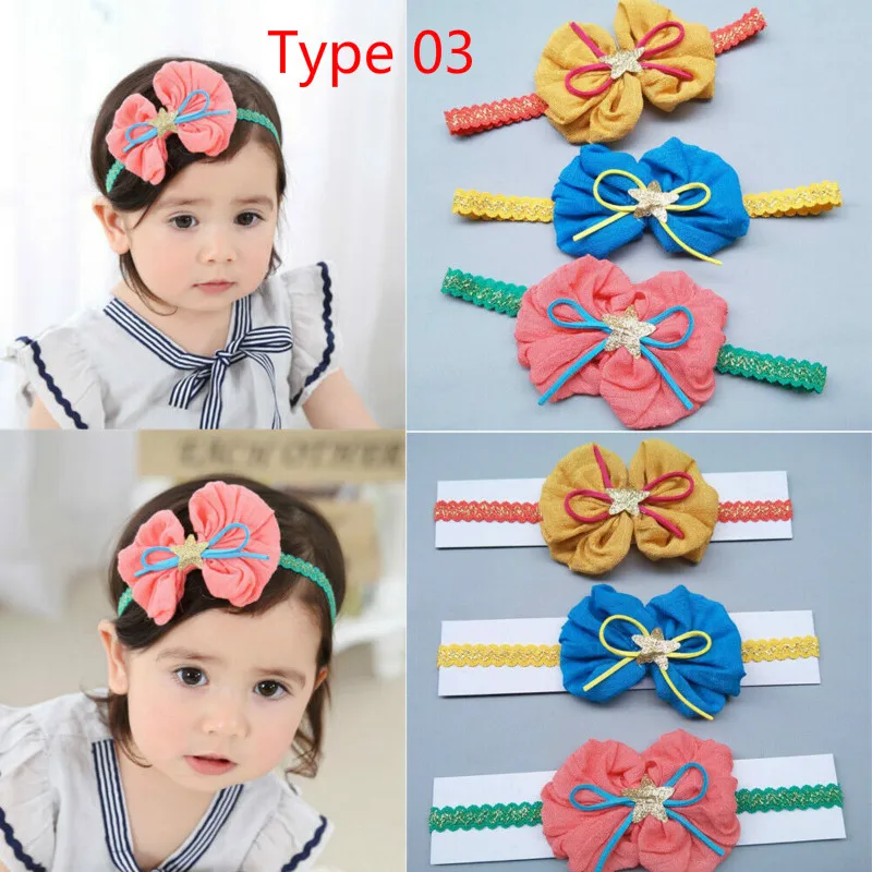 New Cute Baby Girls Oversized Big Tie Bow Headbands Wrap Turban Floral Headband Newborn Solid Sweet Hair Accessories | Детская одежда и
