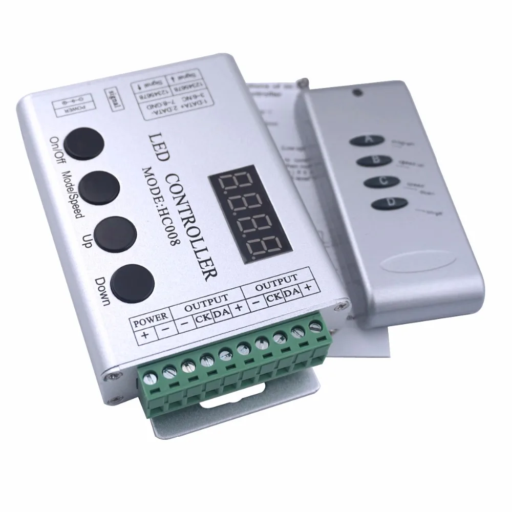HC008 пульт дистанционного управления 133 эффект режимы DC5-24V для UCS1903 WS2812B WS2811 SK6812