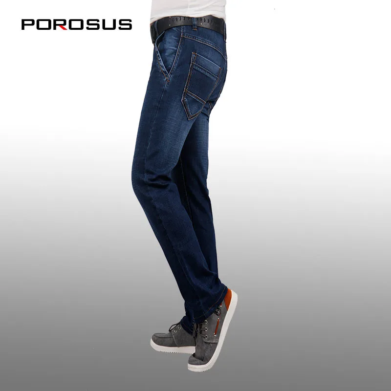 Moscow Fashion Casual Famous Brand (POROSUS) Jeans Mens Designer Stretch Slim Luxury Large Size PT1295 | Мужская одежда
