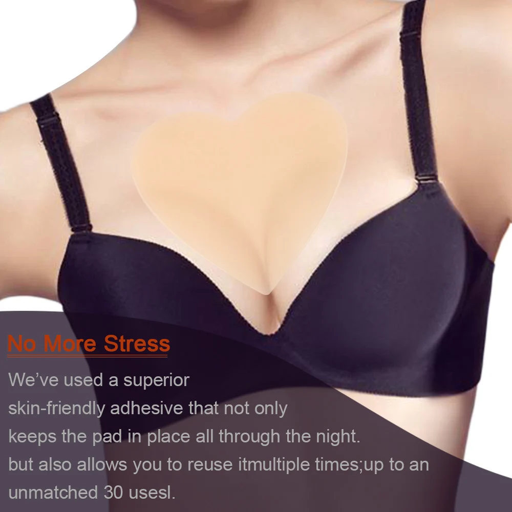 Многоразовые силиконовые накладки на грудь против морщин удаление в форме