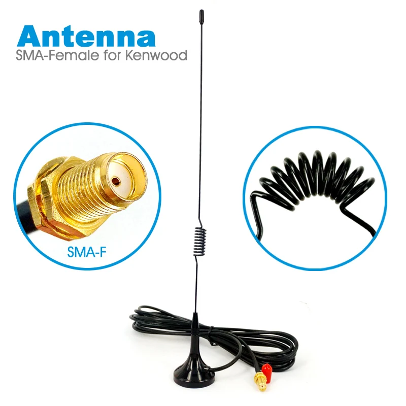 SMA F автомобильная антенна UT 102UV для BAOFENG UV 5R BF 888S 82 Kenwood 5RE TK3207 портативная