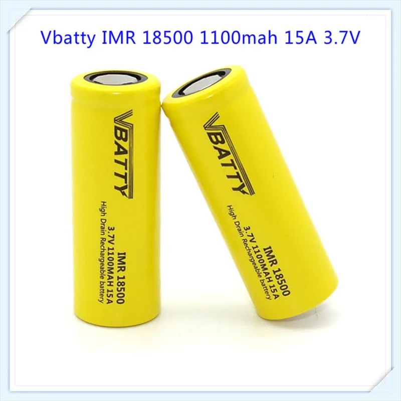 Бесплатная доставка Vbatty 3 6 В 18500 1100 мАч непрерывная 15A высокоразрядная литий
