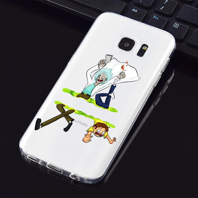 N369 Рик Морти Забавный Мягкий силиконовый чехол из ТПУ для samsung Galaxy Note 3 4 5 8 9 10 M10 M20