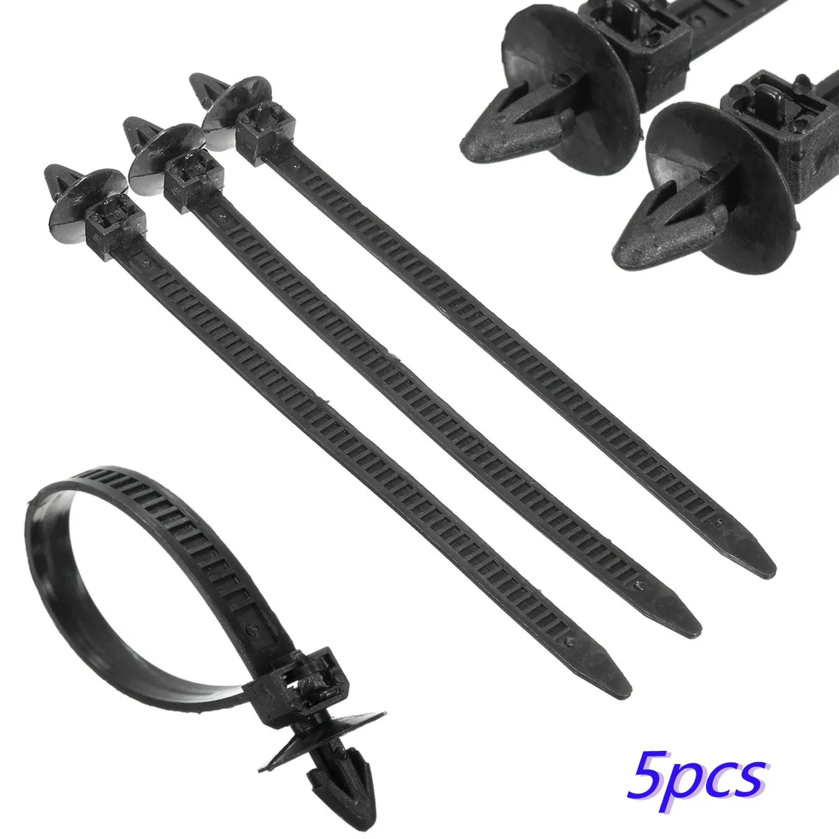 5 шт. нейлоновые зажимы для крепления проволоки с отверстием Honda Mazda 9 мм