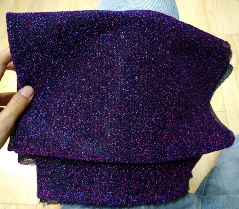 DIY ремесла фон сценическое шоу одежда свадебное украшение аксессуар Многоцветный эластичный модное платье люрекс блестящая ткань S0380L