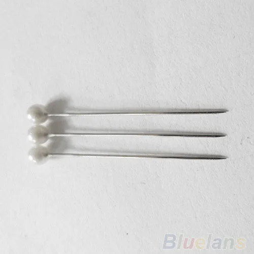 100 мерцающие жемчужные булавки цвета слоновой кости Свадебные Цветочные заколки