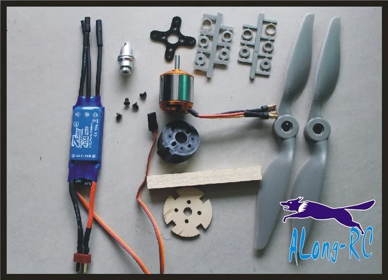 Бесплатная доставка комплект питания XXD2217 + ZTW AL40A ESC для самолета 3D модель ру