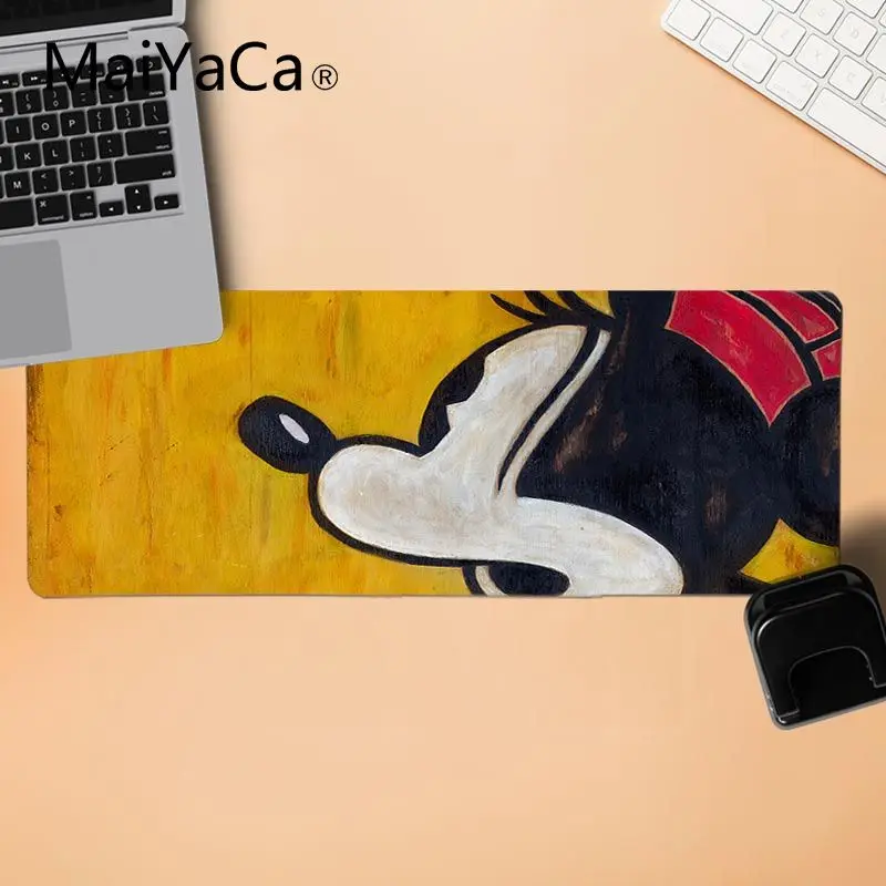 LockEdge 30X90cm MaiYaCa игровой коврик для мыши высшего качества Микки Маус Большой Коврик для мыши ПК компьютерный коврик для ноутбука игровой коврик для мыши - Color: LockEdge 30X90cm