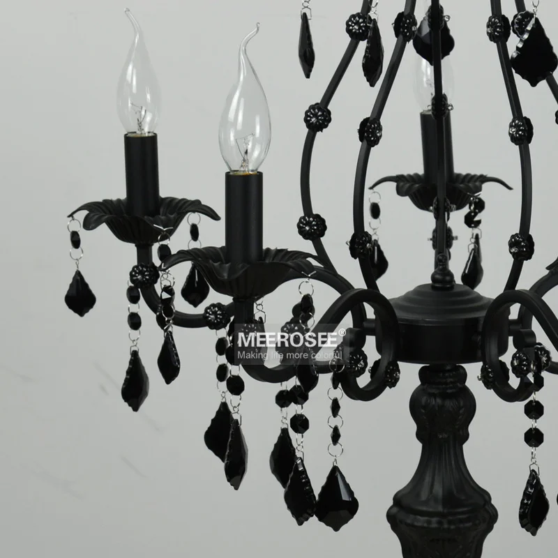 Винтажная настольная лампа с 5 кристаллами Настольная осветительная арматура