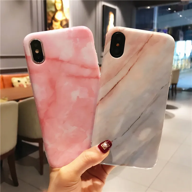 Для iPhone X Чехлы под мрамор+ Закаленное стекло Защитная пленка для экрана для iPhone X 5,8 дюймов Керамический ТПУ чехол гладкий Чехол