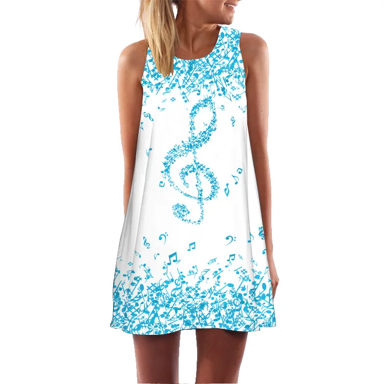 dress summer Новое летнее платье Ван Гога, звездная ночь,, сексуальное, без рукавов, ТРАПЕЦИЕВИДНОЕ, короткое, пляжное платье, халат, винтажный стиль бохо, Клубные платья для вечеринок - Цвет: dress summer