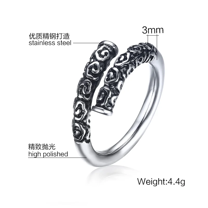 Новый Изысканный унисекс ювелирные изделия 3 мм нержавеющая сталь Король обезьян