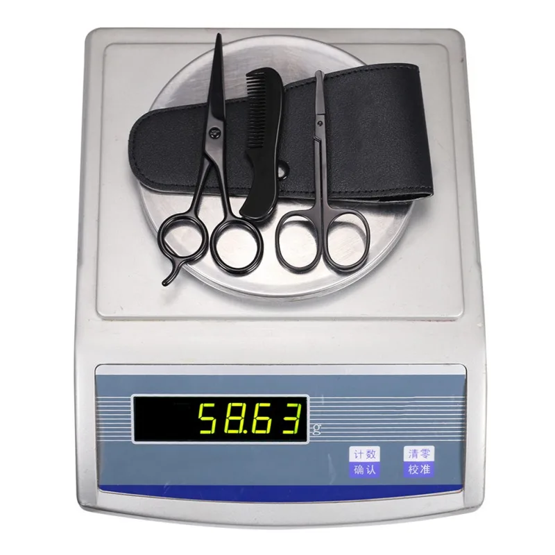 3 шт./компл. набор для ухода за бородой профессиональные ножницы бороды носа и