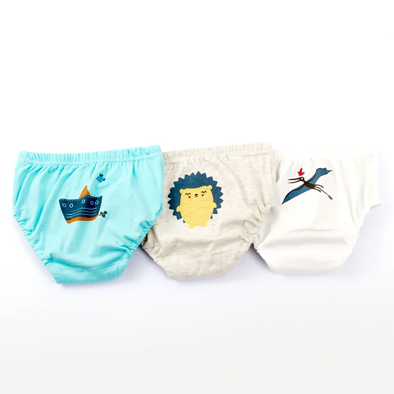 Детские Нижнее белье для мальчиков Мягкий хлопок письмо мультфильм шаблон с