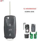 KEYECU Новый дистанционный ключ Yanhua 3 + 1 кнопка для VW Volkswagen Touareg 2002-2010 год 433 МГц ID46 необработанное лезвие KR55WK45022