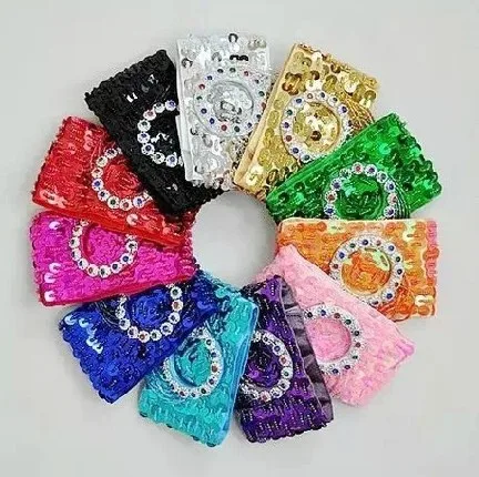 FEECOLOR 12 штук/Все индийские украшения для рук танца живота с прозрачными драгоценными камнями, кисточками и цветами.