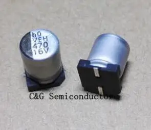 100 шт. 16 В 470 мкФ SMD 8x10 мм Чип алюминиевый электролитический конденсатор 8*10