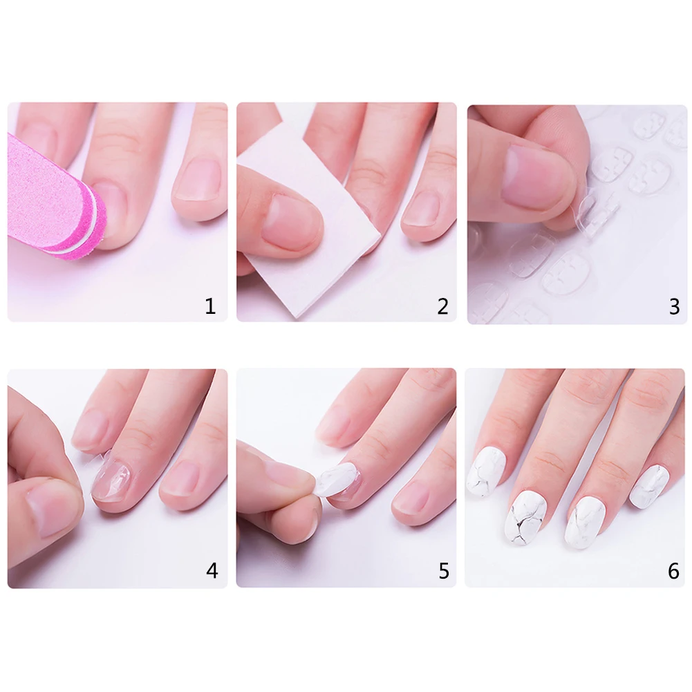 Клей для ногтей искусственные ногти клей прозрачные двухсторонние ногти|Стикеры